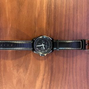 Ted Baker Black Leather Watch